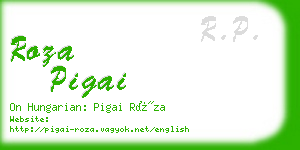 roza pigai business card